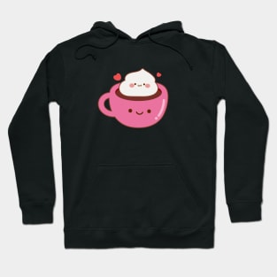 Kawaii Cute Coffee with Whip cream Hoodie